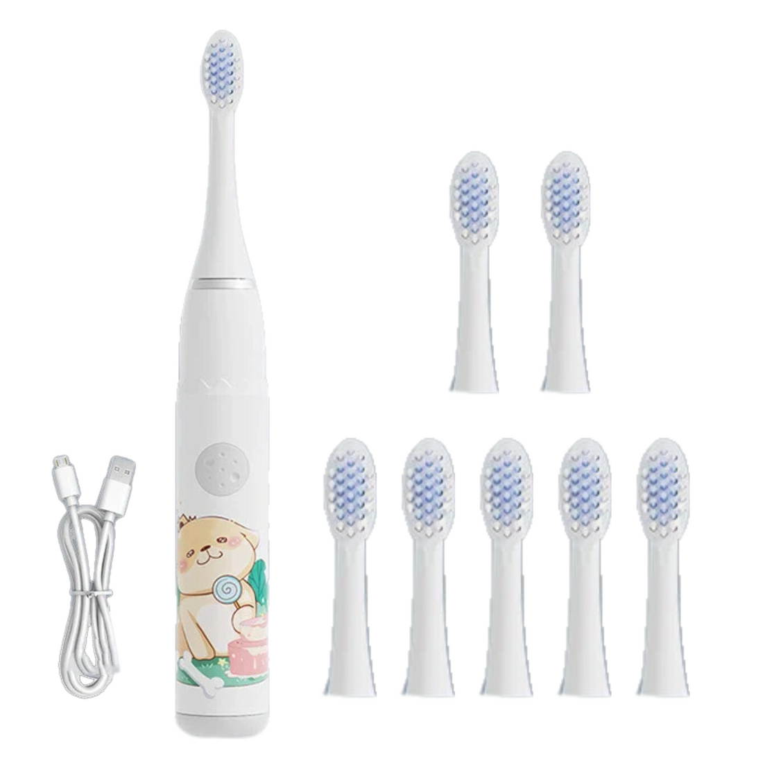 Escova de Dente Elétrica Primeira Infância + BRINDE de 7 Reposições